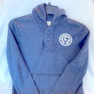 Gently Worn Abercrombie &  Fitch Unisex Kids Sweatshirt Hoodie Graffiti - Large